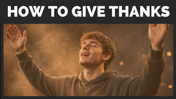 how to give thanks