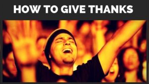 how to give thanks