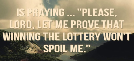 Lottery Prayer image