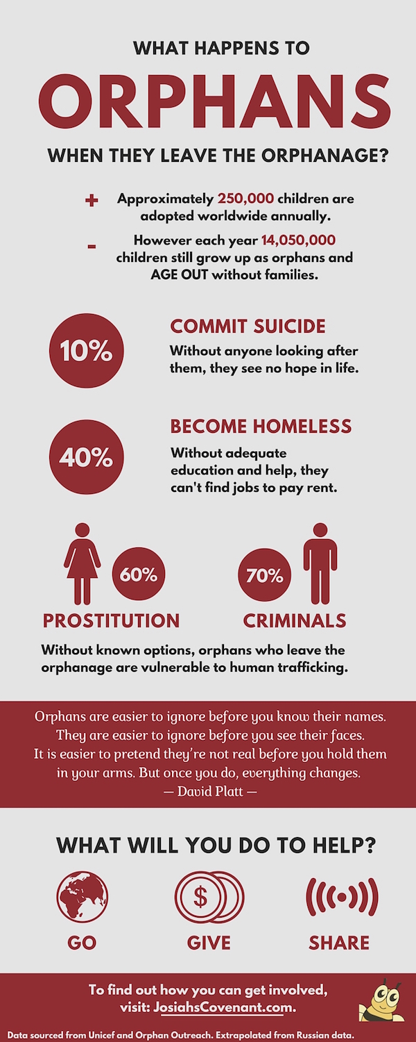What Happens to Orphans Infographic